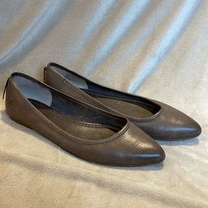 Frye Pointed Leather Flats